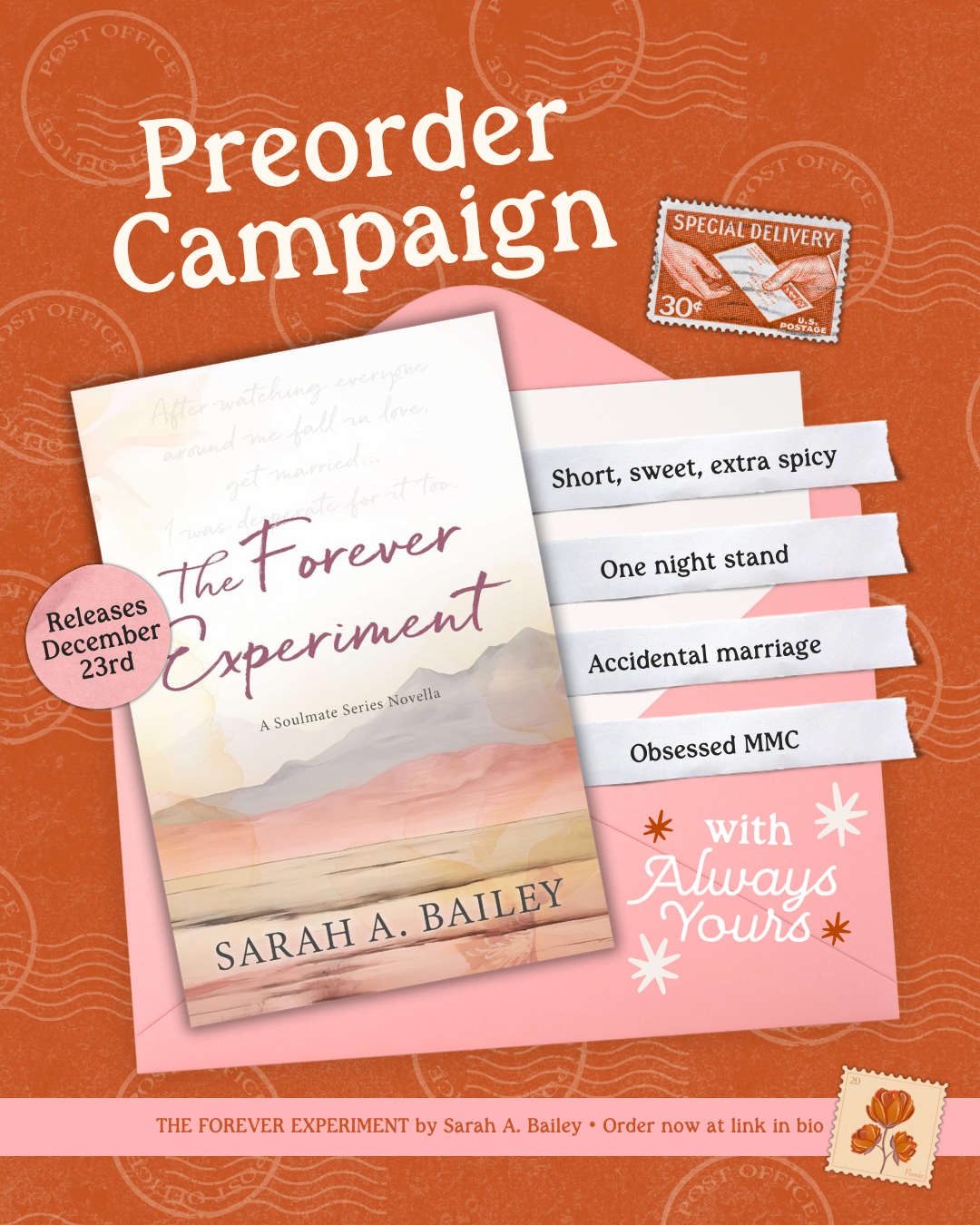 (Preorder Campaign) The Forever Experiment (Soulmate Series 3)
