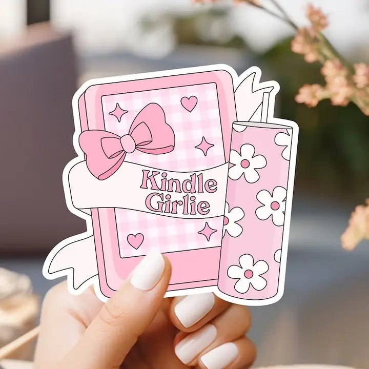 Kindle Girlie and Water Sticker