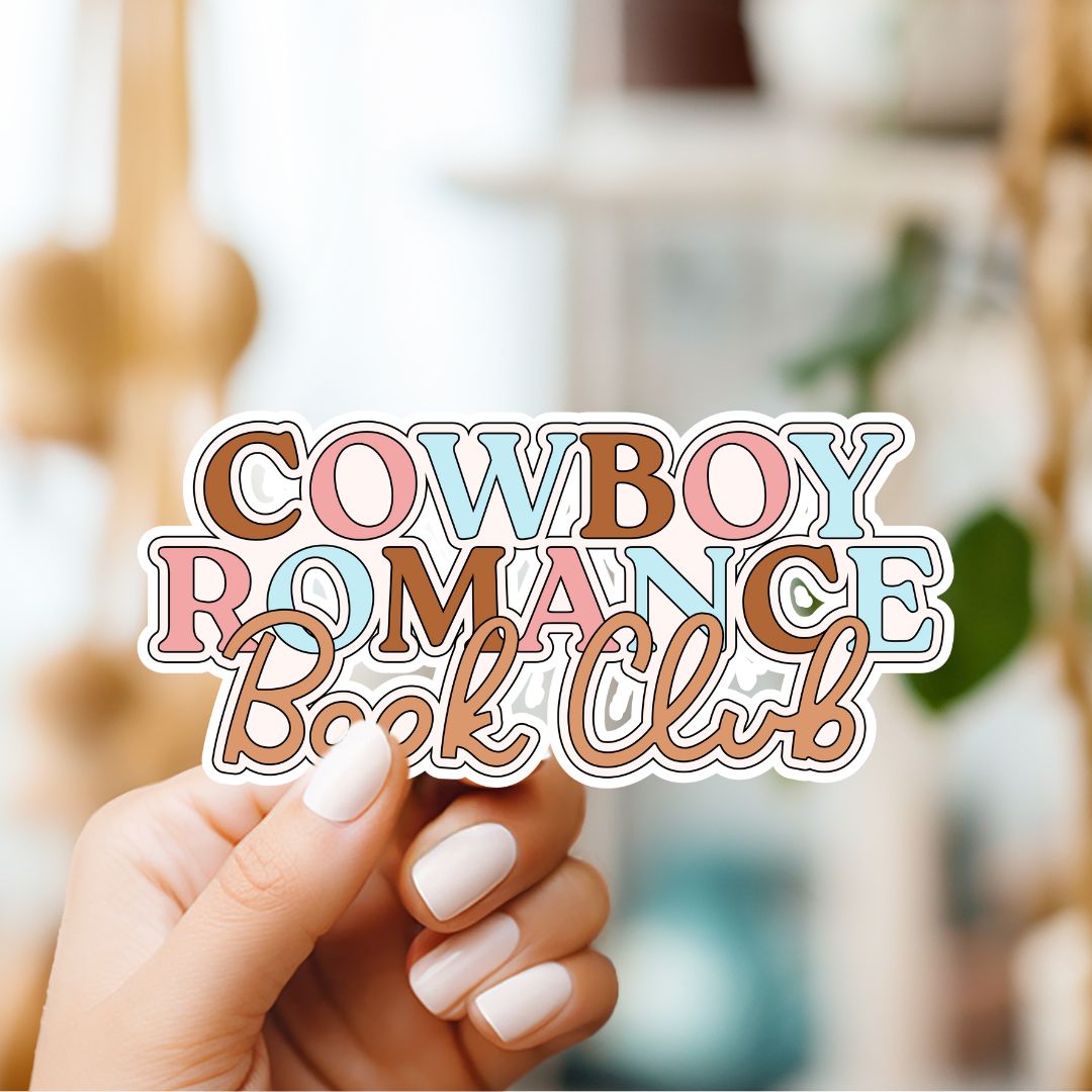 Cowboy Romance Book Club Sticker