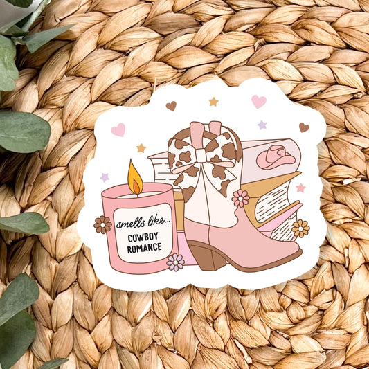 Smells Like Cowboy Romance Sticker