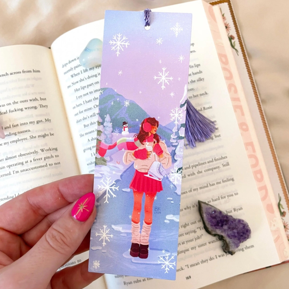 Snowy Stroll Bookmark
