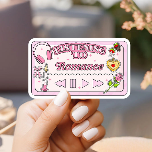Listening To Romance Player Sticker