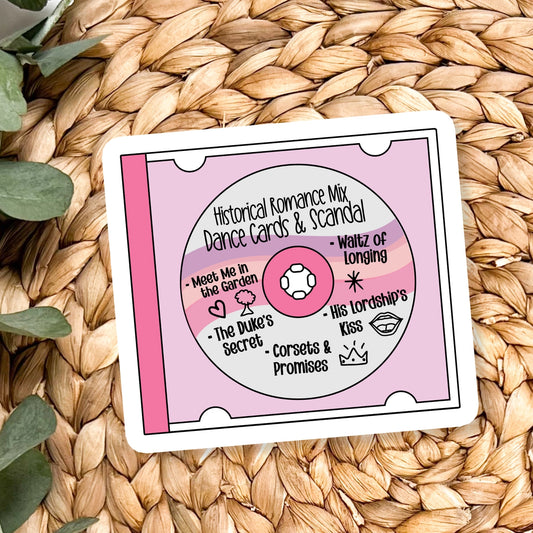 Historical Romance CD Waterproof Vinyl Sticker