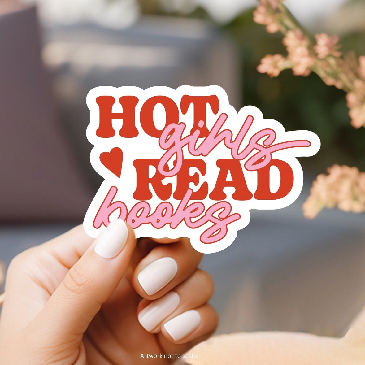 Hot Girls Read Sticker