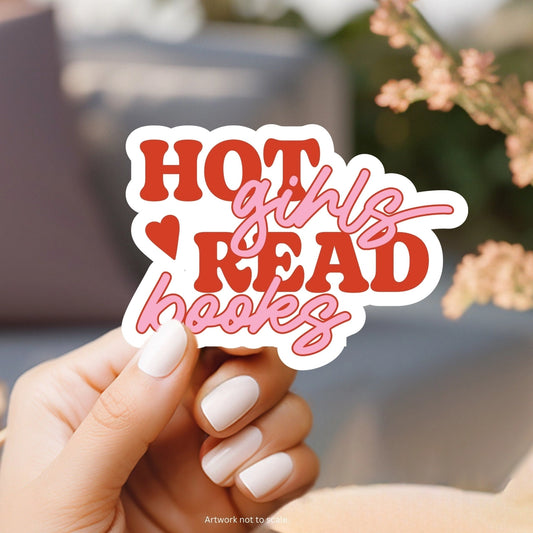 Hot Girls Read Sticker