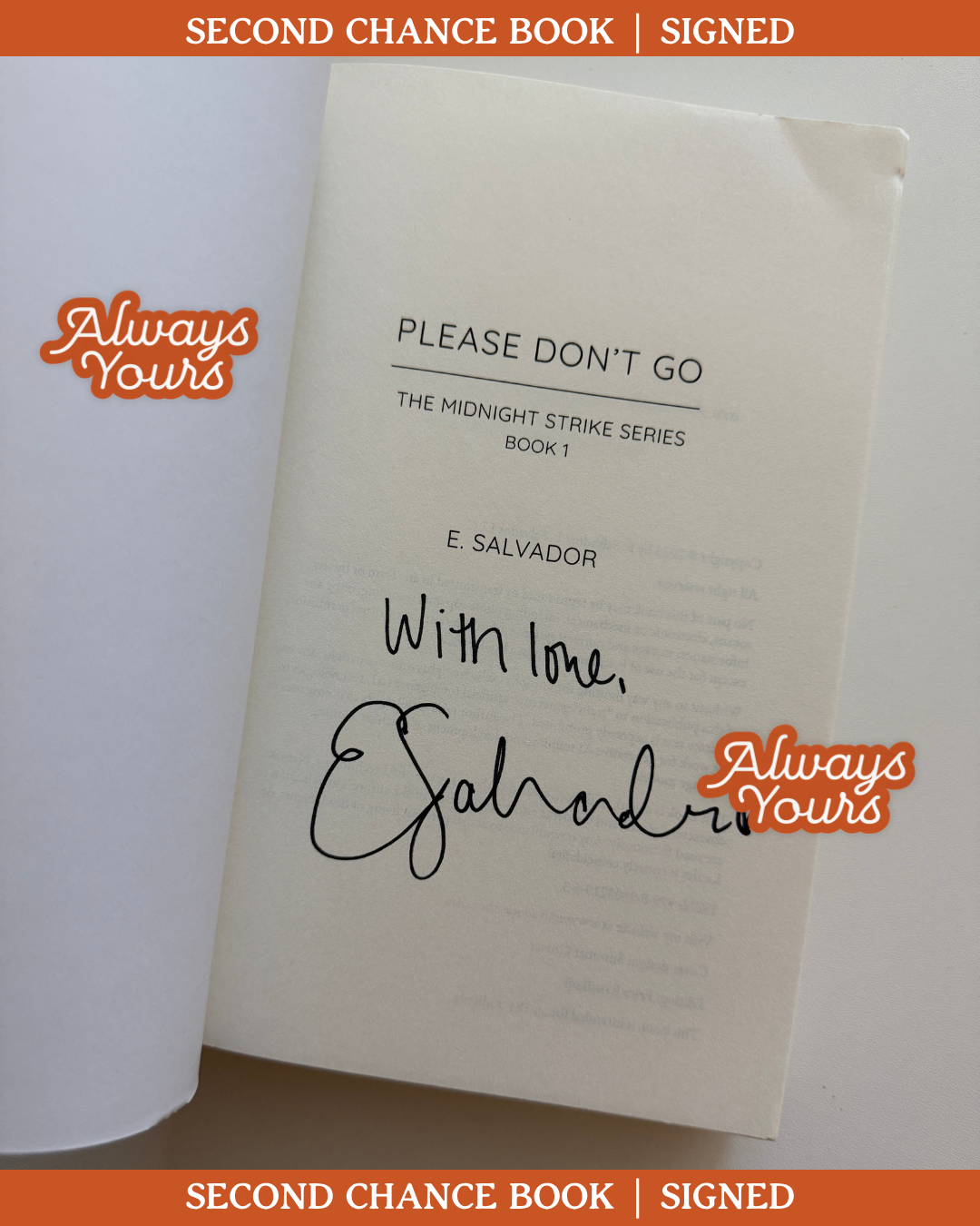 Please Don't Go (Signed Indie Edition) *Second Chance*