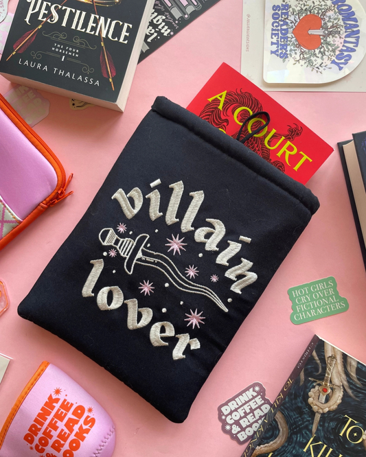 Villain Lover Embroidered Book Sleeve