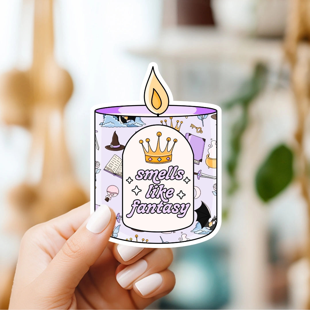 Smells Like Fantasy Trope Candle Sticker