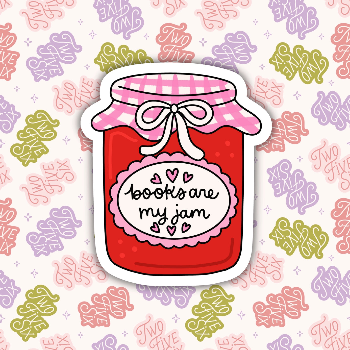 Books Are My Jam Sticker
